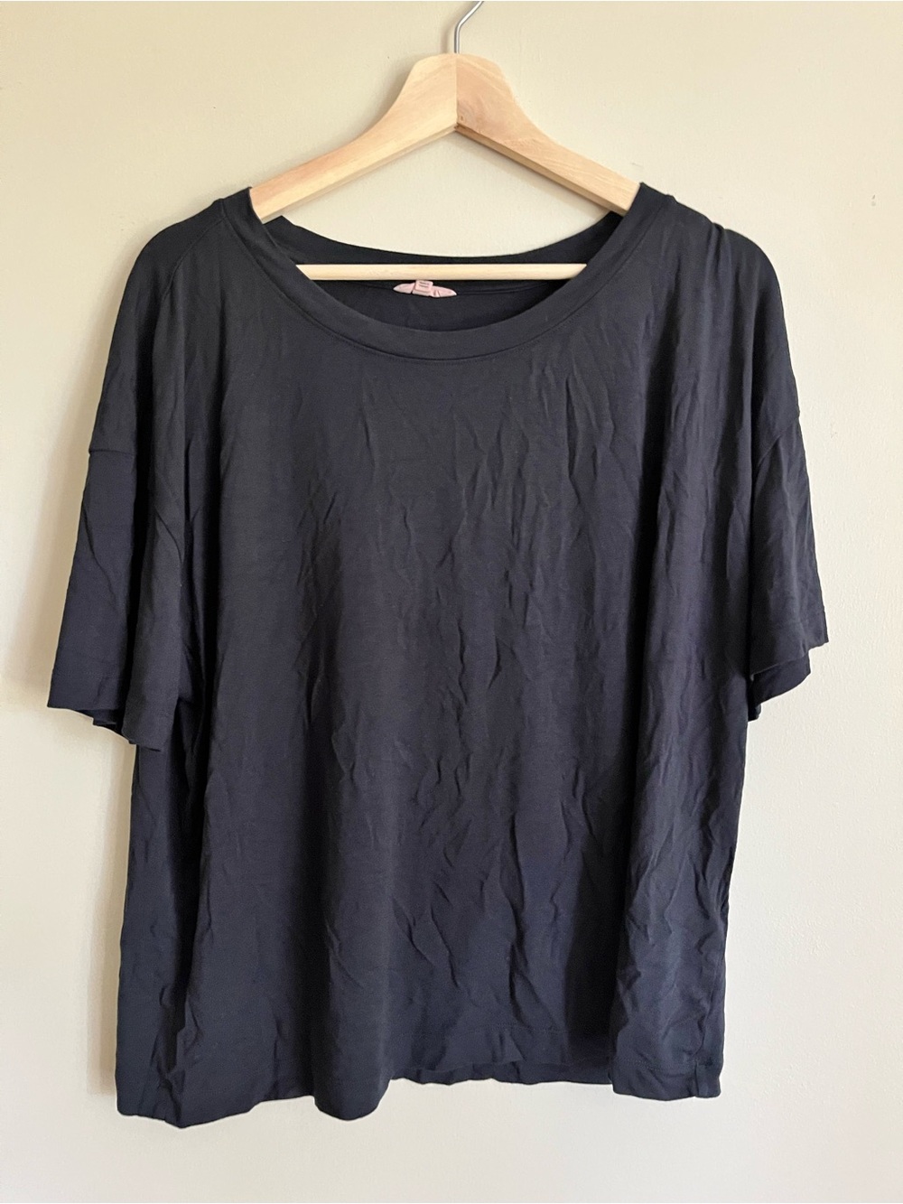 Eberjey black pajama tee shirt size large